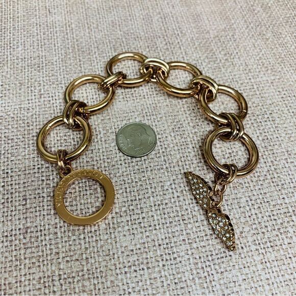 Victorias Secret Rose Gold Angel Wing Bracelet - Picture 1 of 2